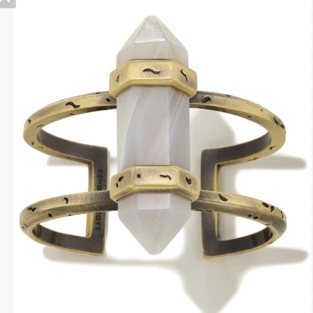 Kendra Scott Shelli White Agate Cuff